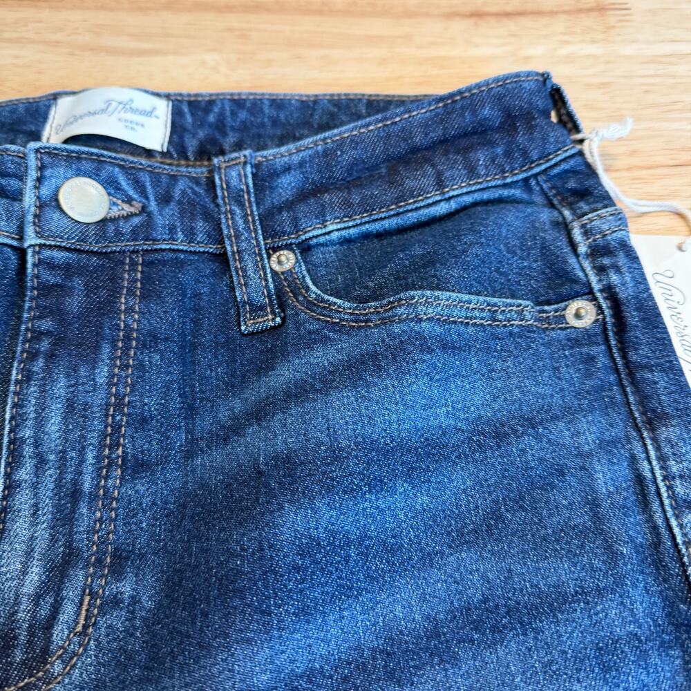 Universal Thread Women's Dark Wash High-Rise Cropped Jeans - Size 2 - NWT - Picture 6 of 12